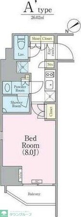 クレストコート蔵前レジデンスの物件間取画像